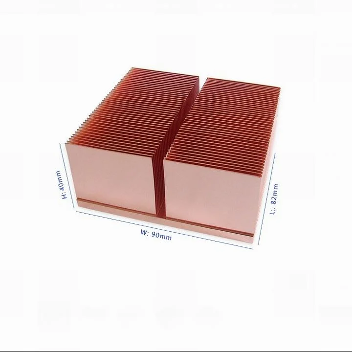 Industry High Power Skiving Fin Aluminum Alloy Heat Sinks