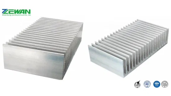 Dissipateur thermique en aluminium de caloduc d'ailerons de tirette en aluminium pour le ventilateur de refroidissement