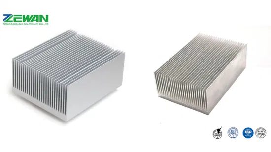 Dissipateur thermique en aluminium anodisé par chaleur en aluminium d'ailerons de tirette en aluminium pour le ventilateur de refroidissement